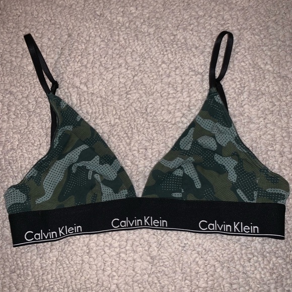 calvin klein camo bra